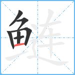 鲢笔顺分解图片7