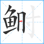 鲥笔顺分解图片11