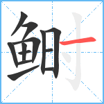 鲥笔顺分解图片13