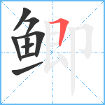 鲫笔顺分解图片9