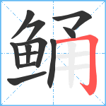鲬笔顺分解图片12