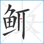 鲰笔顺分解图片12