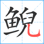 鲵笔顺分解图片16