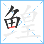 鳇笔顺分解图片7