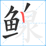 鳈笔顺分解图片10