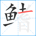 鳍笔顺分解图片11