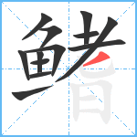 鳍笔顺分解图片13