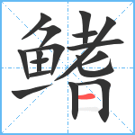 鳍笔顺分解图片17