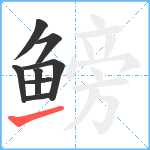 鳑笔顺分解图片8