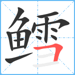 鳕笔顺分解图片17