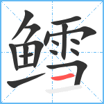 鳕笔顺分解图片18