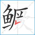 鳜笔顺分解图片14