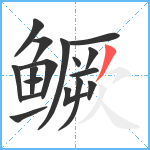 鳜笔顺分解图片17