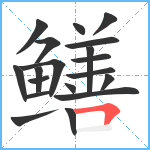 鳝笔顺分解图片19