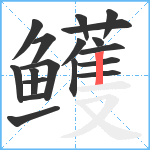 鳠笔顺分解图片18