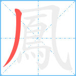 鳳笔顺分解图片1