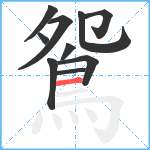 鴛笔顺分解图片10