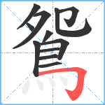 鴛笔顺分解图片12