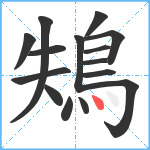 鴩笔顺分解图片15