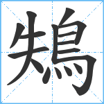 鴩笔顺分解图片17