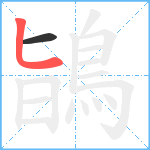 鴲笔顺分解图片2