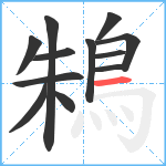 鴸笔顺分解图片12