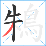 鴸笔顺分解图片5