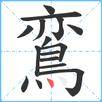 鵉笔顺分解图片16