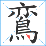 鵉笔顺分解图片17