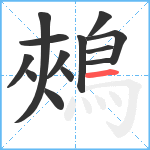 鵊笔顺分解图片13