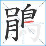 鵑笔顺分解图片13