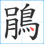 鵑笔顺分解图片18