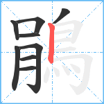 鵑笔顺分解图片9