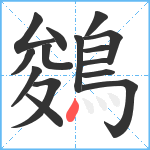 鵕笔顺分解图片15