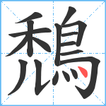 鵚笔顺分解图片18