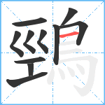 鵛笔顺分解图片11