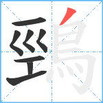 鵛笔顺分解图片8