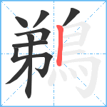 鵜笔顺分解图片9