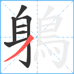 鵢笔顺分解图片7