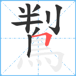 鵥笔顺分解图片10