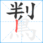 鵥笔顺分解图片9
