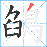 鵮笔顺分解图片9