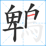 鵯笔顺分解图片12