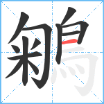 鵴笔顺分解图片13