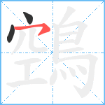 鵼笔顺分解图片3