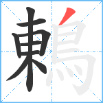 鶇笔顺分解图片9