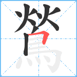 鶑笔顺分解图片11