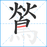 鶑笔顺分解图片13