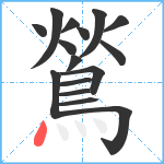 鶑笔顺分解图片16