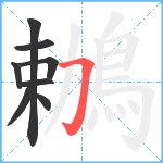 鶒笔顺分解图片8